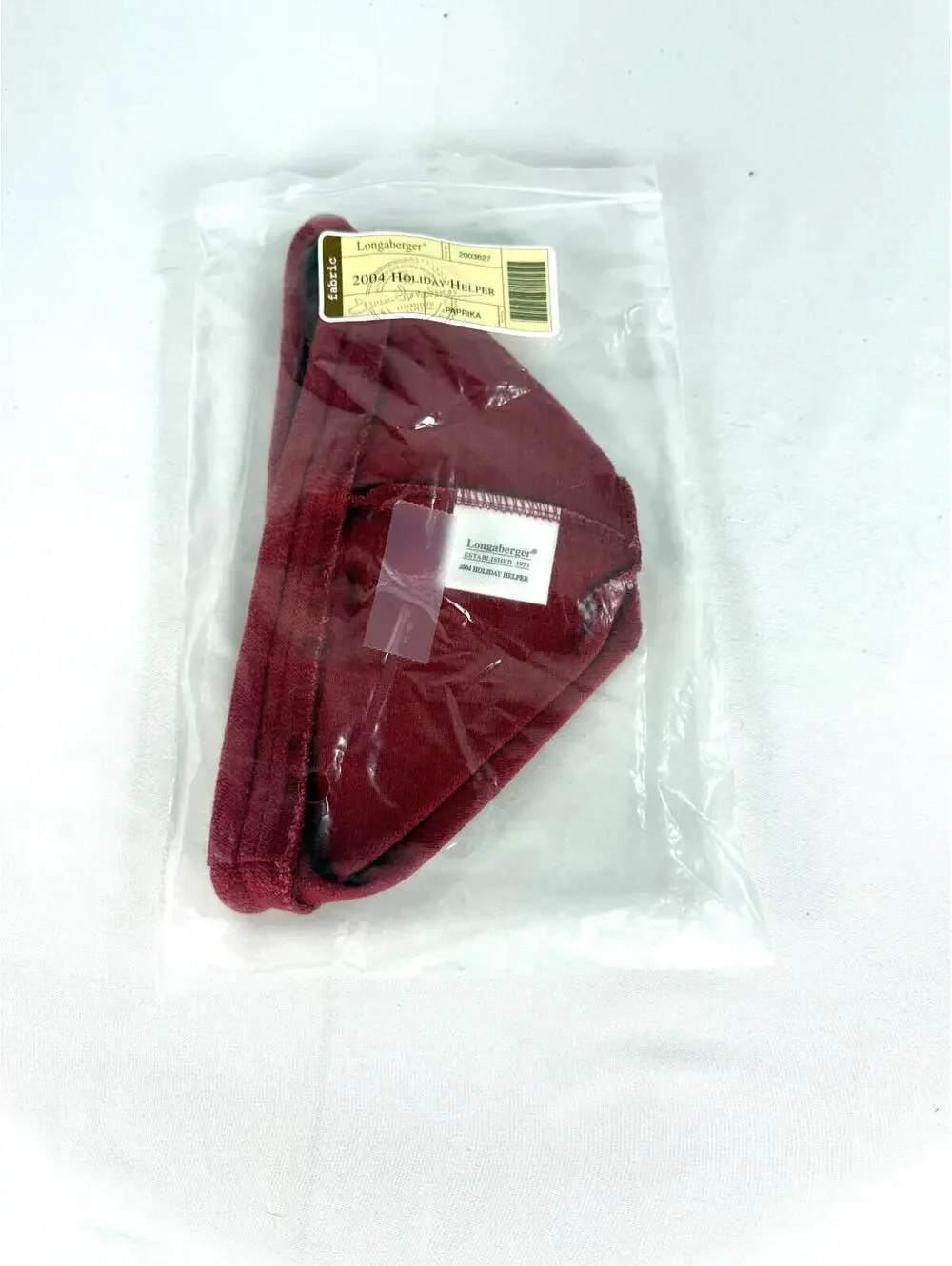 2004 Longaberger Paprika Holiday Helper Liner #2003627